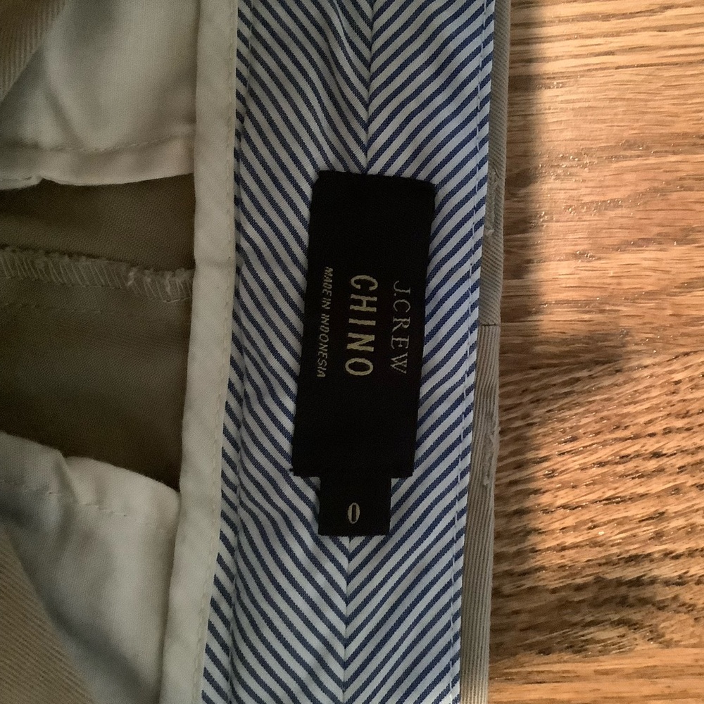 J. Crew 5” Chino Shorts Size 0
